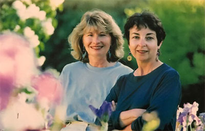Jennifer and Carole with the Irises