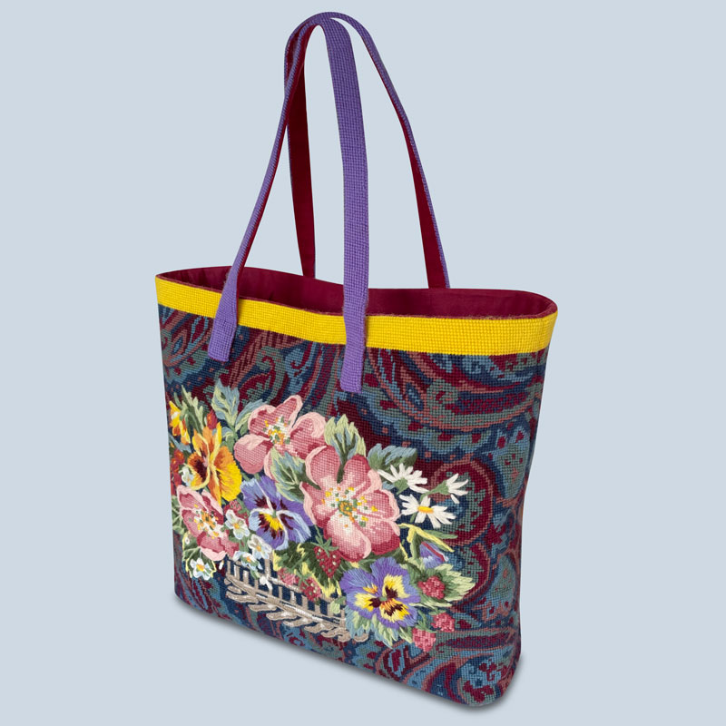 Floral Paisley Tote Bag