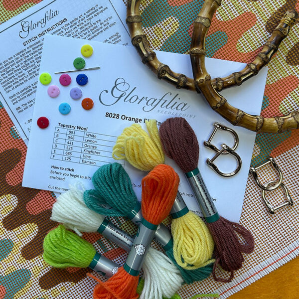 Orange Ric Rac Zig Zag Bag contents