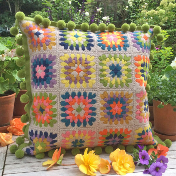 Granny Squares Cushion
